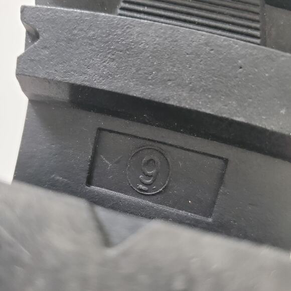 Y2K Mudd Loafers Womens Size 9 Black Chunky Lug Sole Penny Strap Heel Platform - Picture 8 of 10